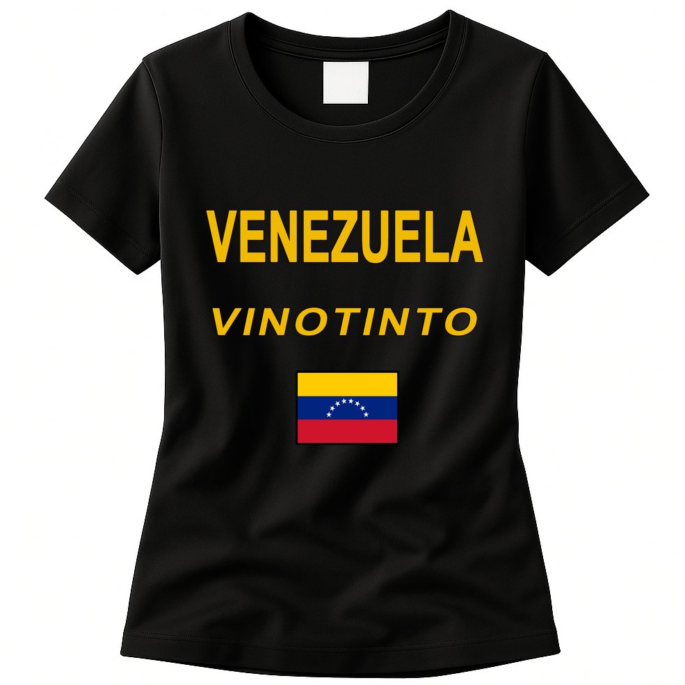 Venezuela Vinotinto Seven Stars Flag Womens T-Shirt