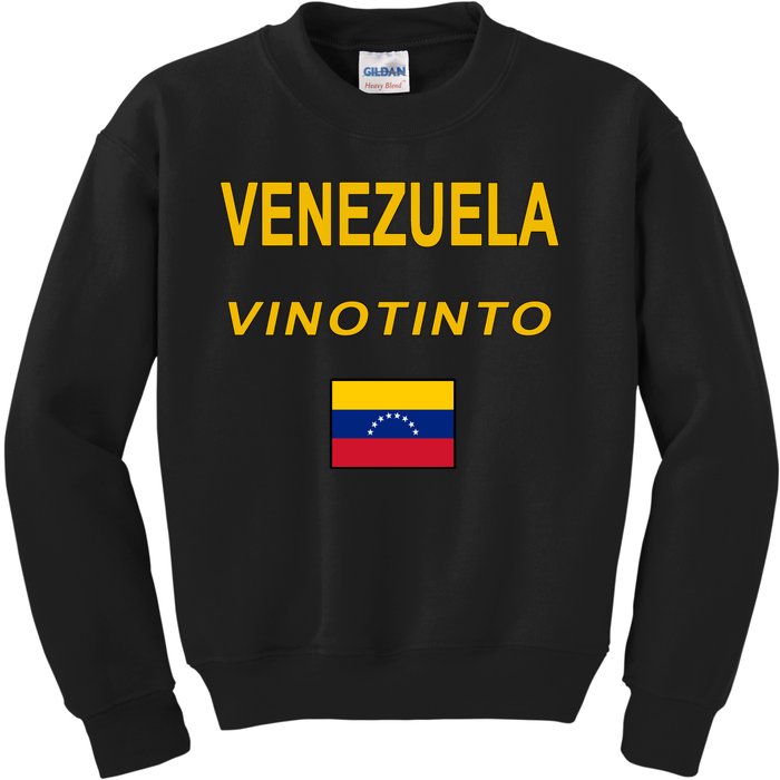 Venezuela Vinotinto Seven Stars Flag Kids Sweatshirt