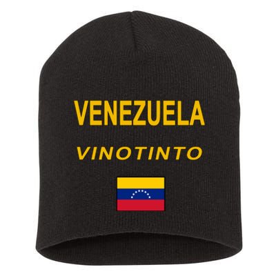 Venezuela Vinotinto Seven Stars Flag Short Acrylic Beanie