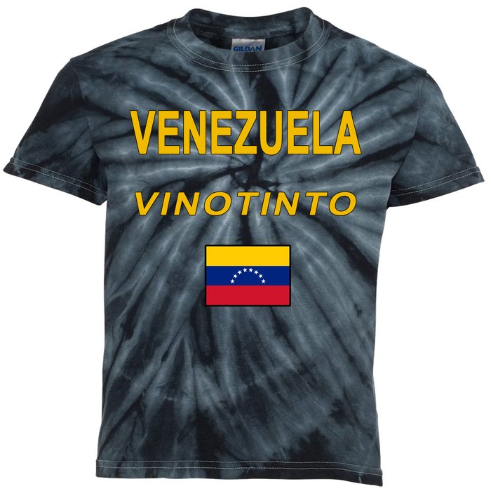 Venezuela Vinotinto Seven Stars Flag Kids Tie-Dye T-Shirt