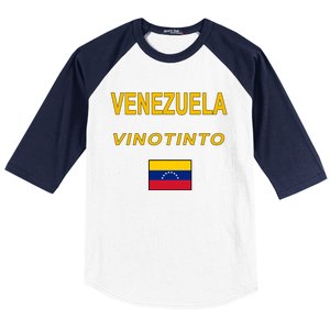 Venezuela Vinotinto Seven Stars Flag Baseball Sleeve Shirt