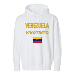 Venezuela Vinotinto Seven Stars Flag Garment-Dyed Fleece Hoodie