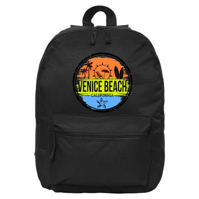 Venice Beach Retro Circle 16 in Basic Backpack