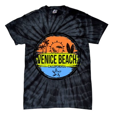 Venice Beach Retro Circle Tie-Dye T-Shirt