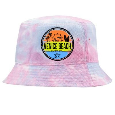 Venice Beach Retro Circle Tie-Dyed Bucket Hat