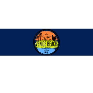 Venice Beach Retro Circle Bumper Sticker