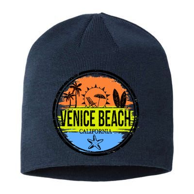 Venice Beach Retro Circle Sustainable Beanie