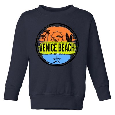 Venice Beach Retro Circle Toddler Sweatshirt