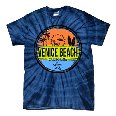 Venice Beach Retro Circle Tie-Dye T-Shirt