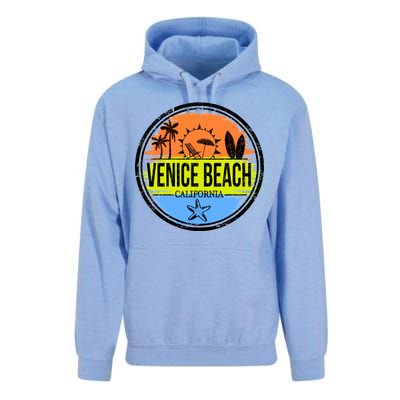 Venice Beach Retro Circle Unisex Surf Hoodie