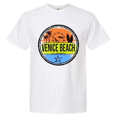 Venice Beach Retro Circle Garment-Dyed Heavyweight T-Shirt