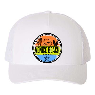 Venice Beach Retro Circle Yupoong Adult 5-Panel Trucker Hat