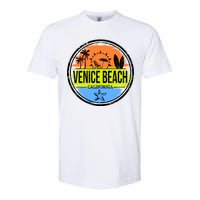 Venice Beach Retro Circle Softstyle CVC T-Shirt