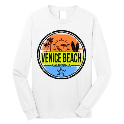 Venice Beach Retro Circle Long Sleeve Shirt