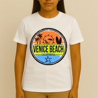 Venice Beach Retro Circle T-Shirt