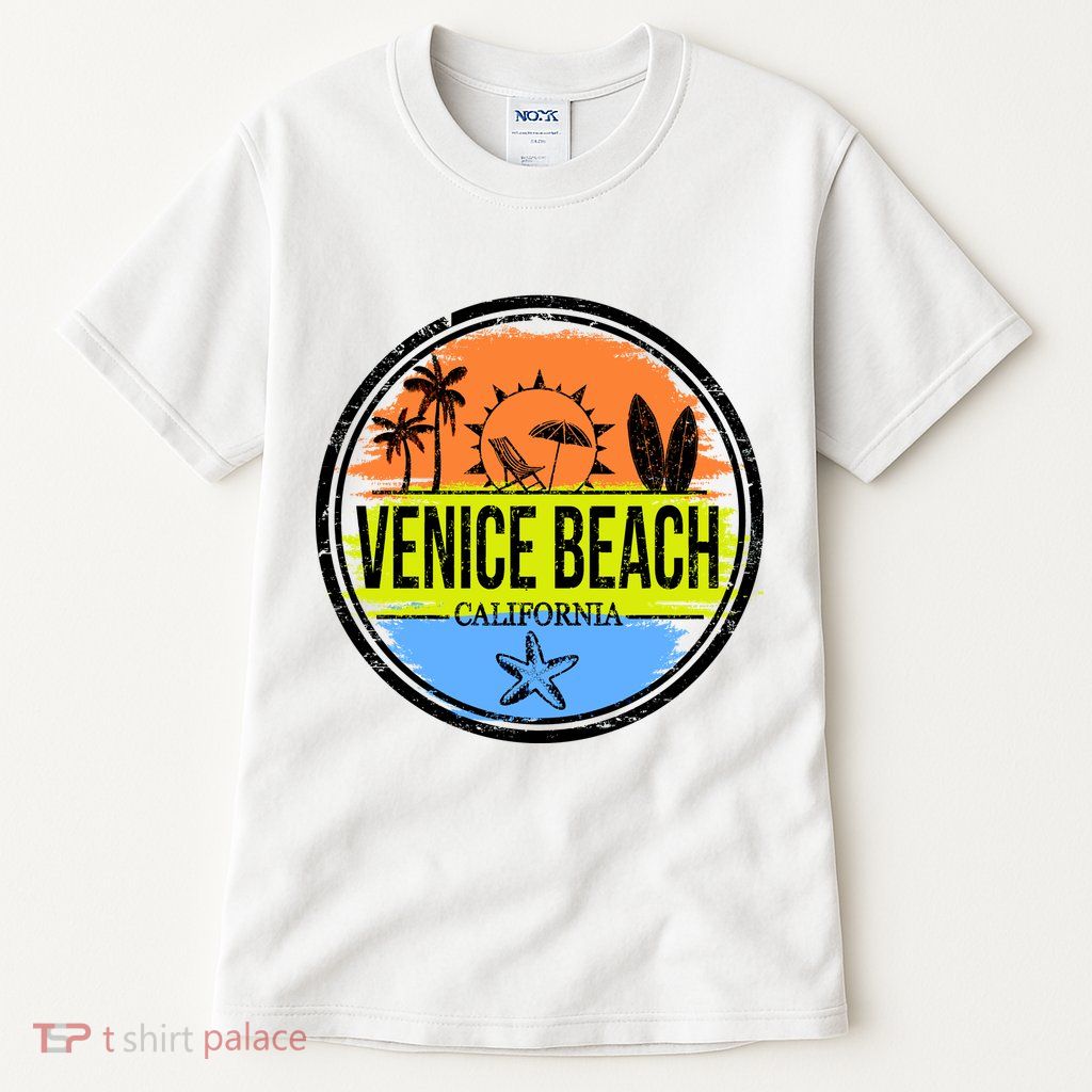 Venice Beach Retro Circle Tall T-Shirt