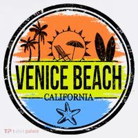 Venice Beach Retro Circle Button