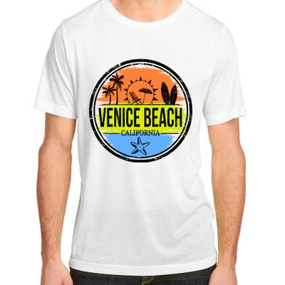 Venice Beach Retro Circle Adult ChromaSoft Performance T-Shirt