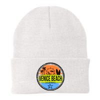 Venice Beach Retro Circle Knit Cap Winter Beanie