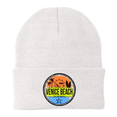 Venice Beach Retro Circle Knit Cap Winter Beanie