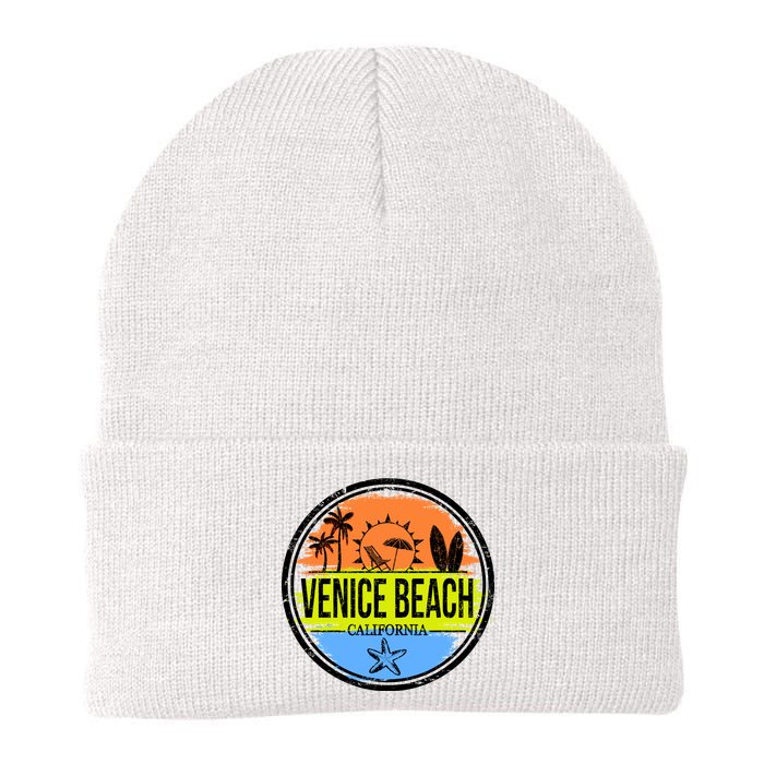 Venice Beach Retro Circle Knit Cap Winter Beanie