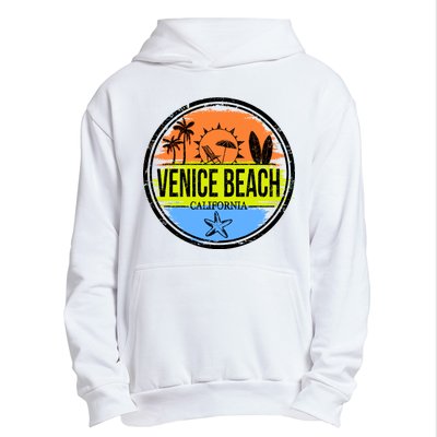 Venice Beach Retro Circle Urban Pullover Hoodie