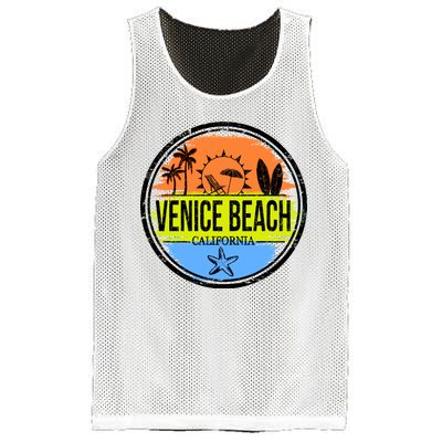 Venice Beach Retro Circle Mesh Reversible Basketball Jersey Tank