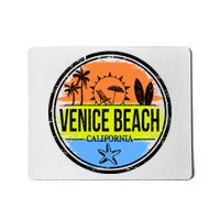 Venice Beach Retro Circle Mousepad