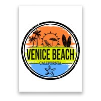 Venice Beach Retro Circle Poster
