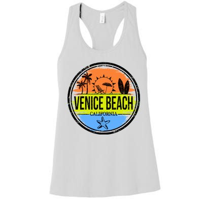 Venice Beach Retro Circle Women's Racerback Tank