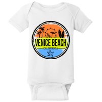 Venice Beach Retro Circle Baby Bodysuit