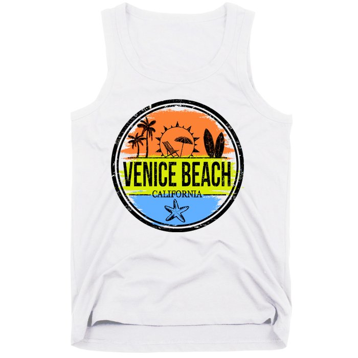 Venice Beach Retro Circle Tank Top