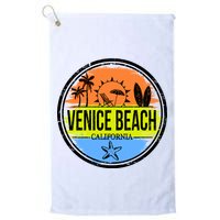 Venice Beach Retro Circle Golf Towel