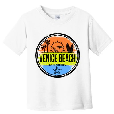 Venice Beach Retro Circle Toddler T-Shirt