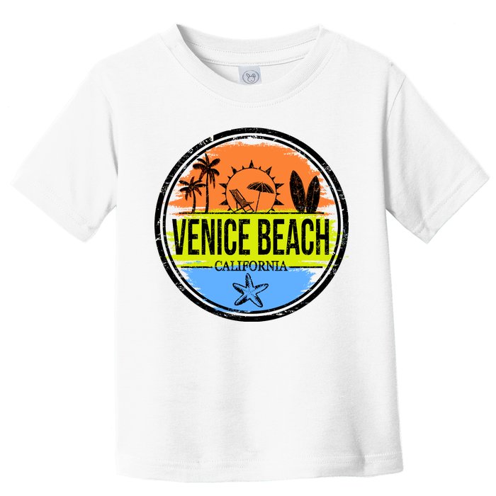 Venice Beach Retro Circle Toddler T-Shirt