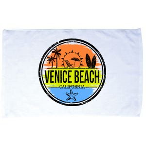 Venice Beach Retro Circle Microfiber Hand Towel