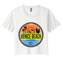 Venice Beach Retro Circle Crop Top