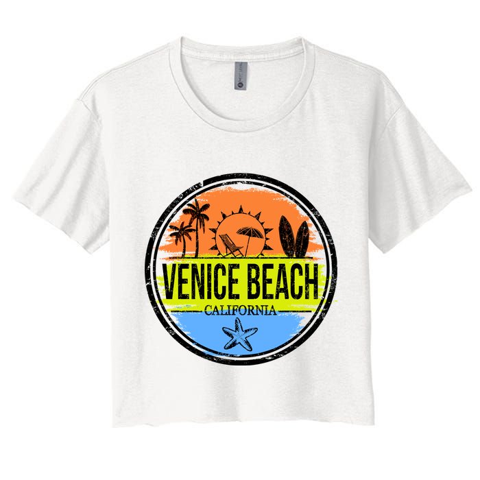 Venice Beach Retro Circle Crop Top