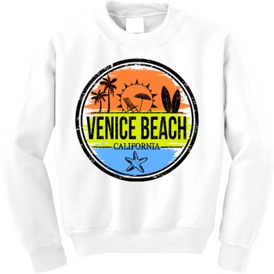 Venice Beach Retro Circle Kids Sweatshirt