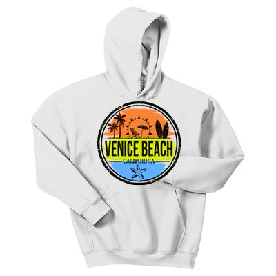 Venice Beach Retro Circle Kids Hoodie