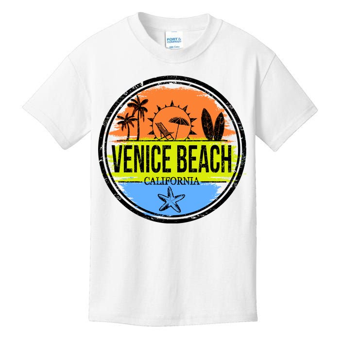 Venice Beach Retro Circle Kids T-Shirt