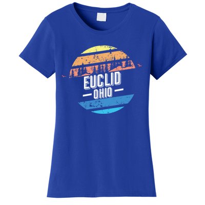 Vintage Euclid Ohio Sunset Souvenir Print Gift Women's T-Shirt