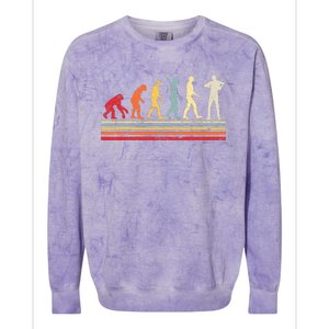 Violin Evolution Of Man Colorblast Crewneck Sweatshirt