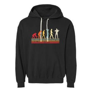 Violin Evolution Of Man Garment-Dyed Fleece Hoodie