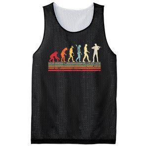 Violin Evolution Of Man Mesh Reversible Basketball Jersey Tank