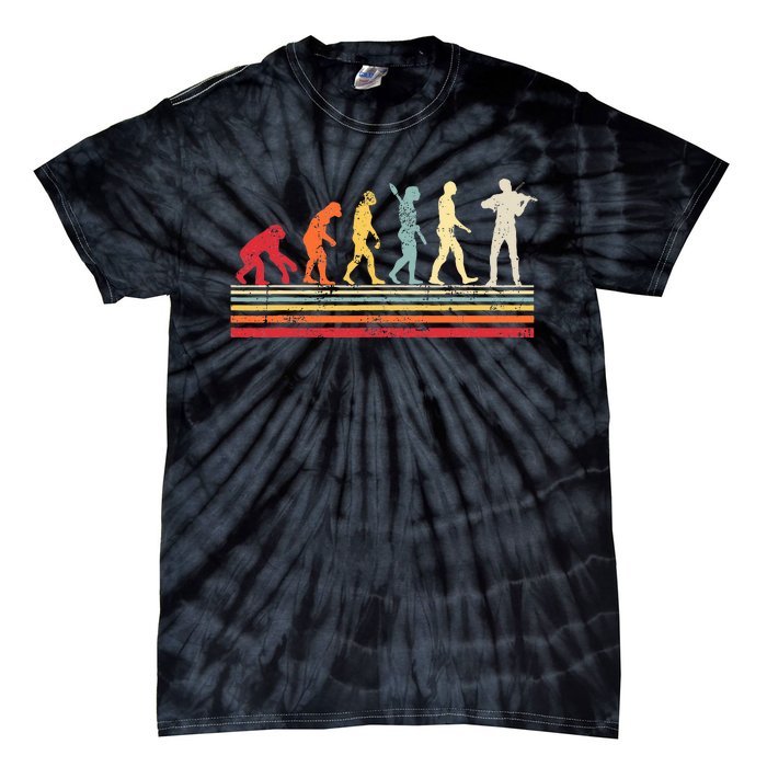 Violin Evolution Of Man Tie-Dye T-Shirt