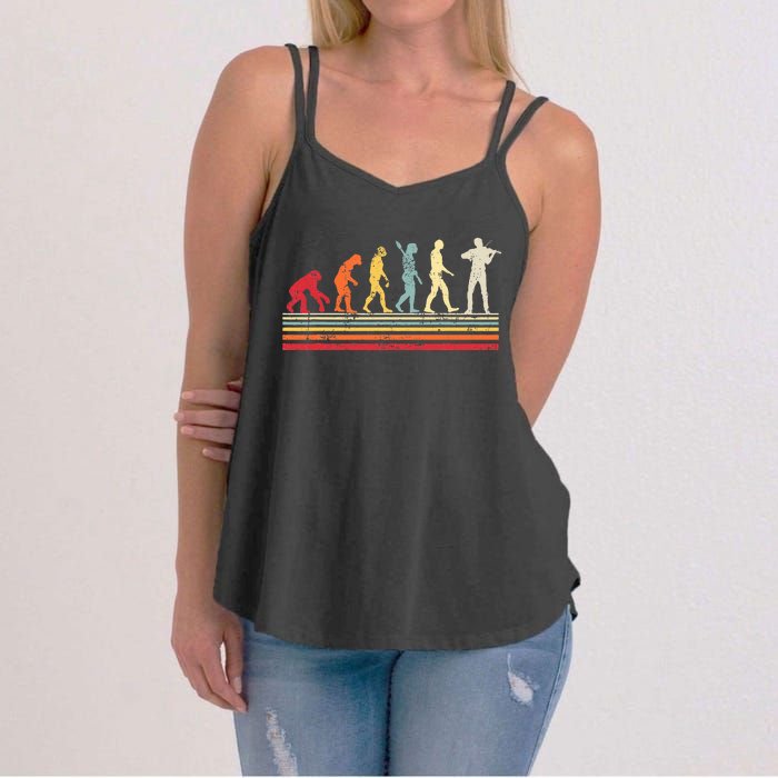 Violin Evolution Of Man Women's Strappy Tank