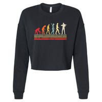 Violin Evolution Of Man Cropped Pullover Crew