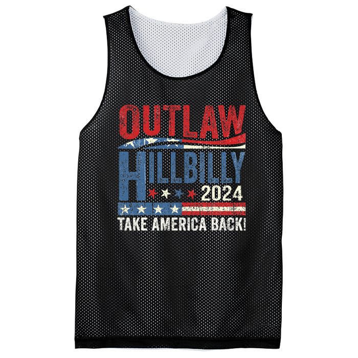 Vintage Elections Outlaw Hillbilly Take America Back Gift Mesh Reversible Basketball Jersey Tank