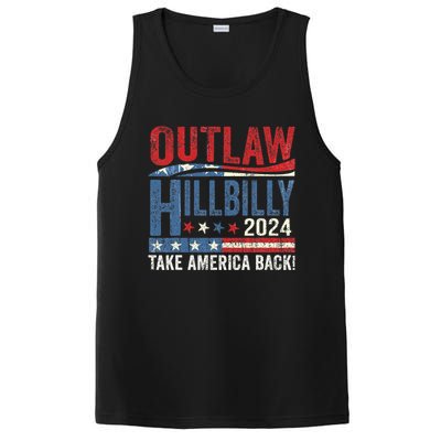 Vintage Elections Outlaw Hillbilly Take America Back Gift PosiCharge Competitor Tank